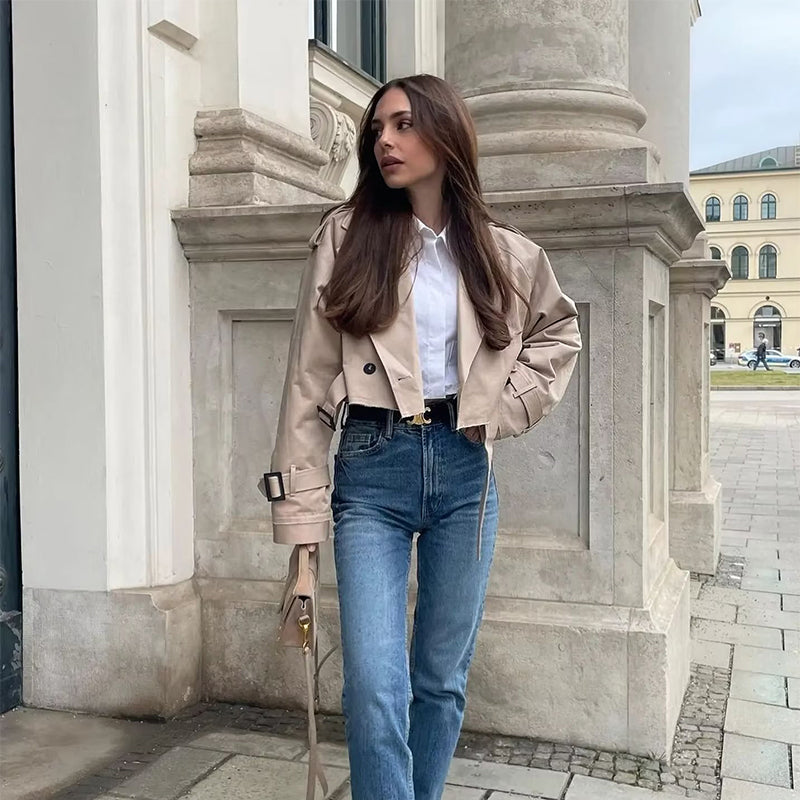 Elina™ - Kort Trenchjacka