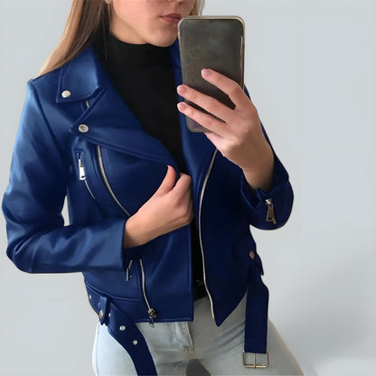 Astrid™ - stiligt läderjacka™