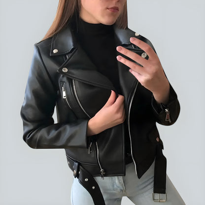 Astrid™ - stiligt läderjacka™