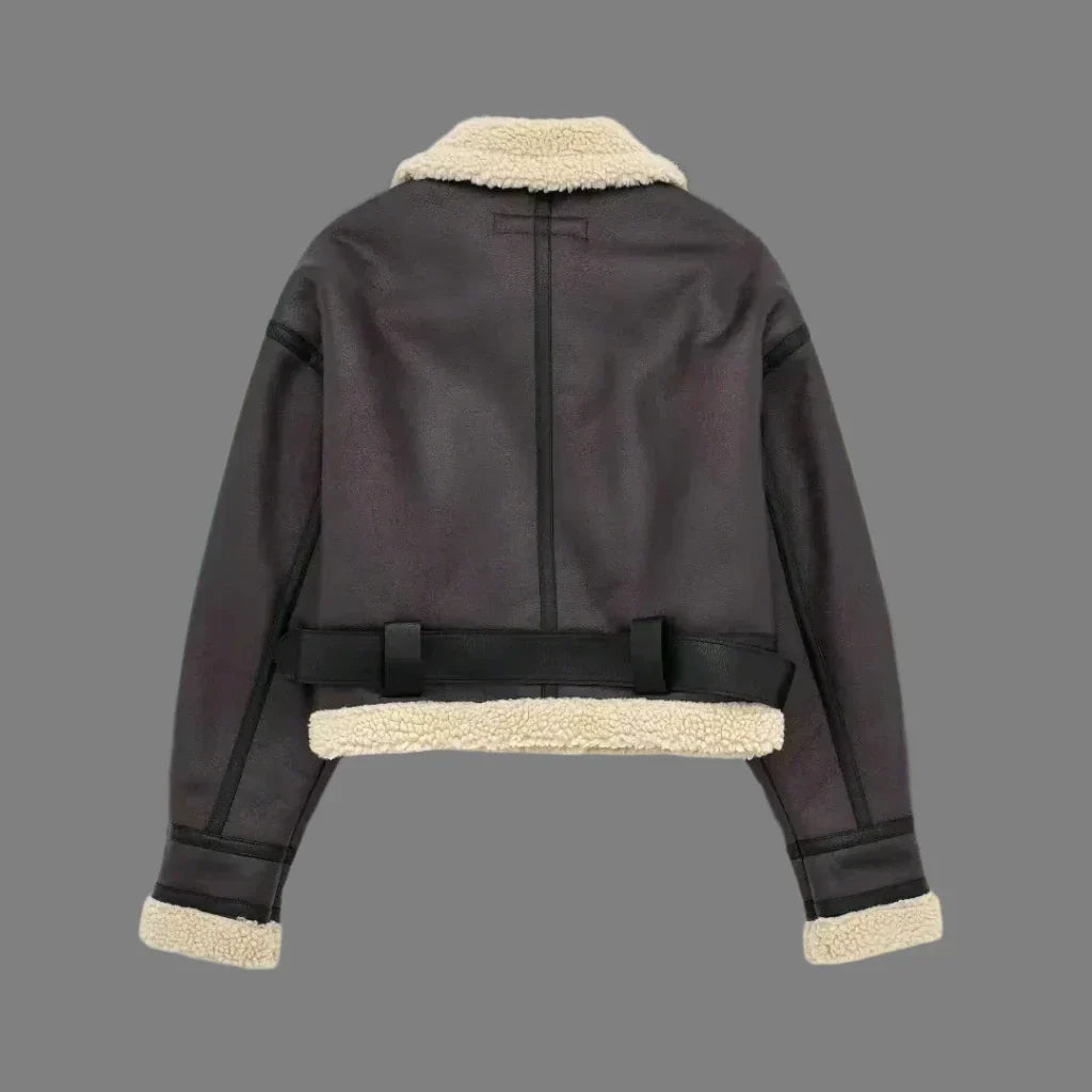 Saga™ - trendigt läderjacka