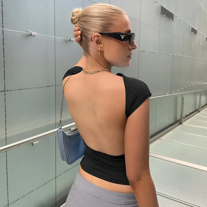 Agnes Rygglösa Crop Top™